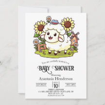 Farmyard Dreamy Sheep Baby Shower