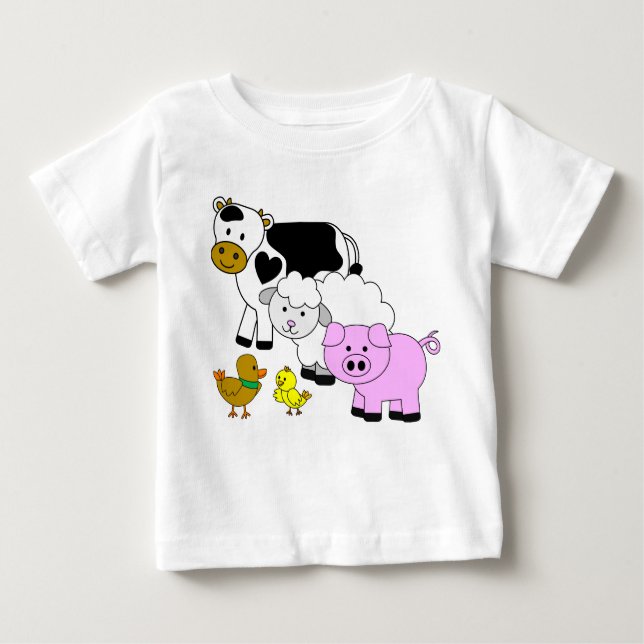 Farmyard Friends Baby T-Shirt (Front)