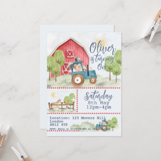 🚜🎉 Farmyard Friends Birthday Invitation 