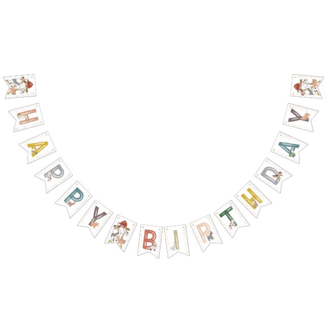 Farmyard Kids Happy Birthday Bunting (All)