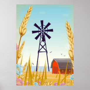 Farmyard Poster