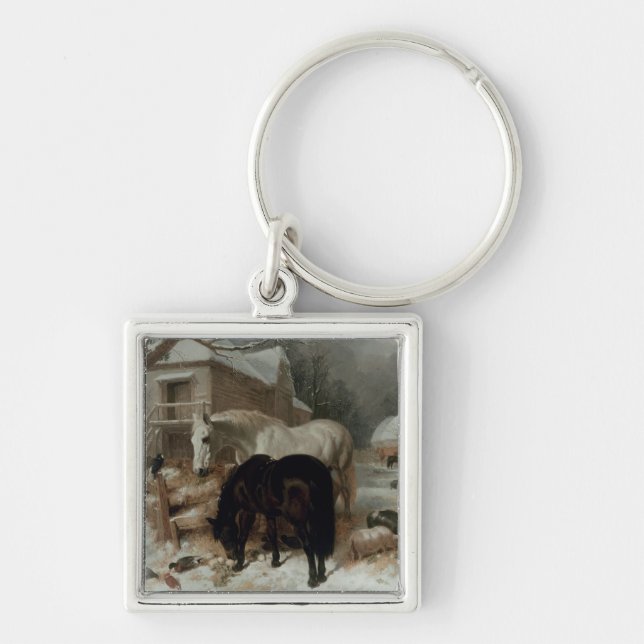 Farmyard Scene Key Ring (Front)