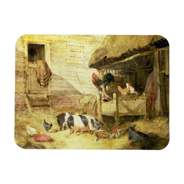 Farmyard Scene Magnet (Horizontal)