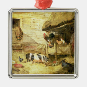 Farmyard Scene Metal Tree Decoration