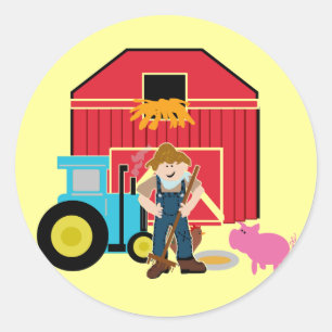 Farmyard Tshirts and Gifts Classic Round Sticker