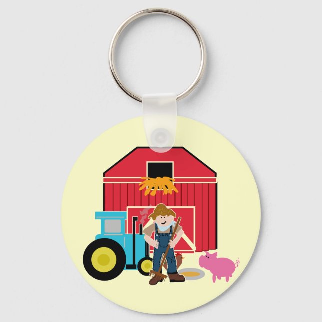 Farmyard Tshirts and Gifts Key Ring (Front)