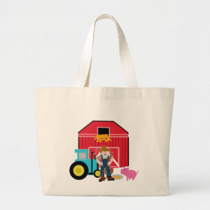 Farmyard Tshirts and Gifts Large Tote Bag