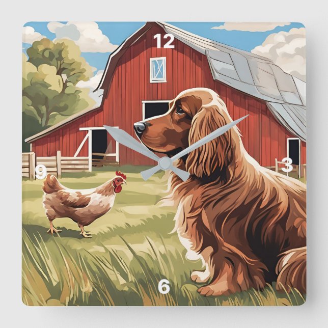 Farmyard Wall Clock (Front)