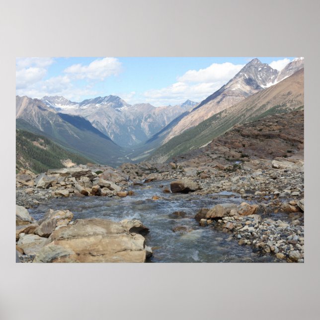 Farnham Jumbo Mountain Melting Glacier Cross Poster (Front)