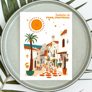 Faro Algarve Portugal holiday Postcard
