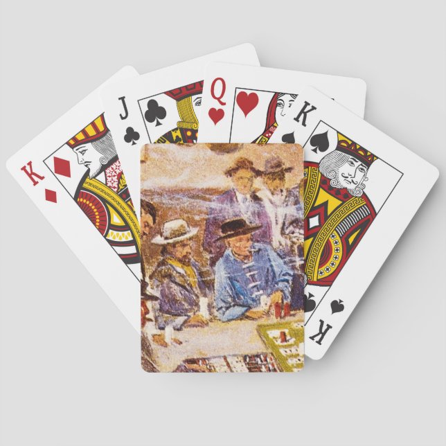 Faro Layout in Mint Saloon_Great Work of Art Playing Cards (Back)