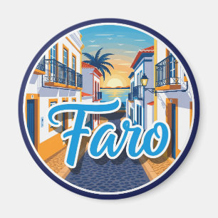 Faro Portugal Algarve Travel Magnet
