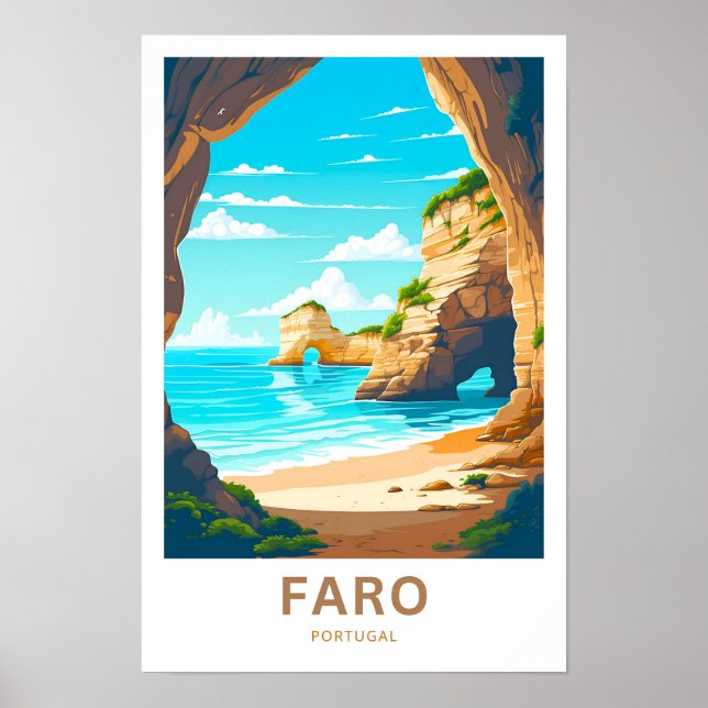 Faro Portugal Travel Print (Front)