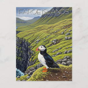 Faroe Islands Denmark Travel Postcard