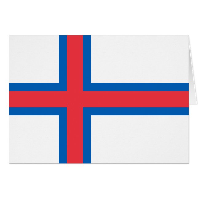 Faroe Islands Flag (Front Horizontal)