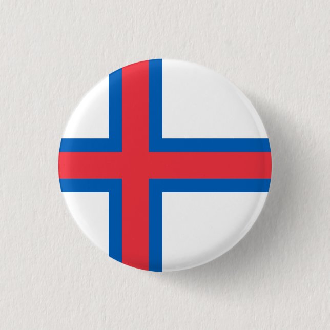 Faroe Islands Flag 3 Cm Round Badge (Front)