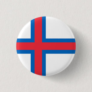Faroe Islands Flag 3 Cm Round Badge