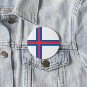 Faroe Islands flag 7.5 Cm Round Badge