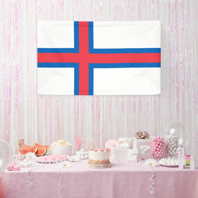Faroe Islands flag Banner (Party)