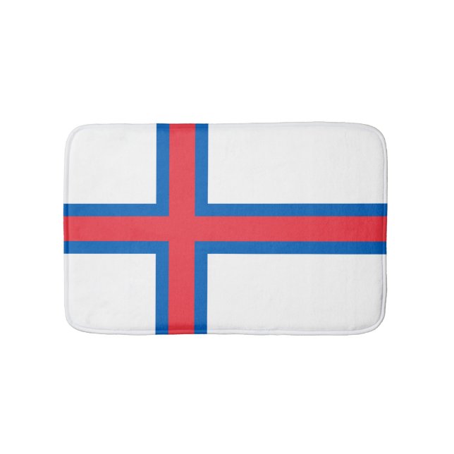 Faroe Islands flag Bath Mat (Front)