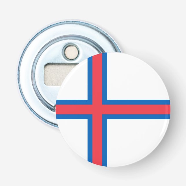 Faroe Islands flag Bottle Opener (Front)