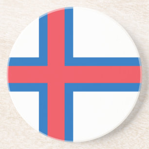 Faroe Islands Flag Coaster