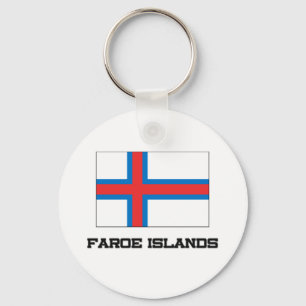 Faroe Islands Flag Key Ring