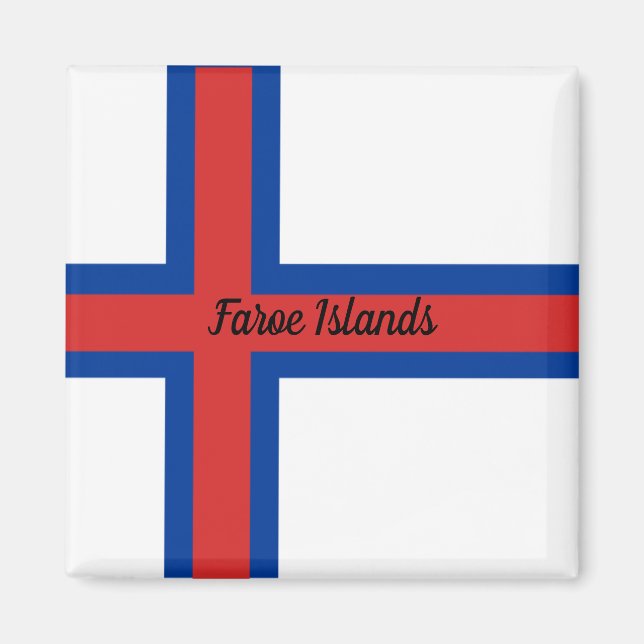 Faroe Islands flag Magnet (Front)