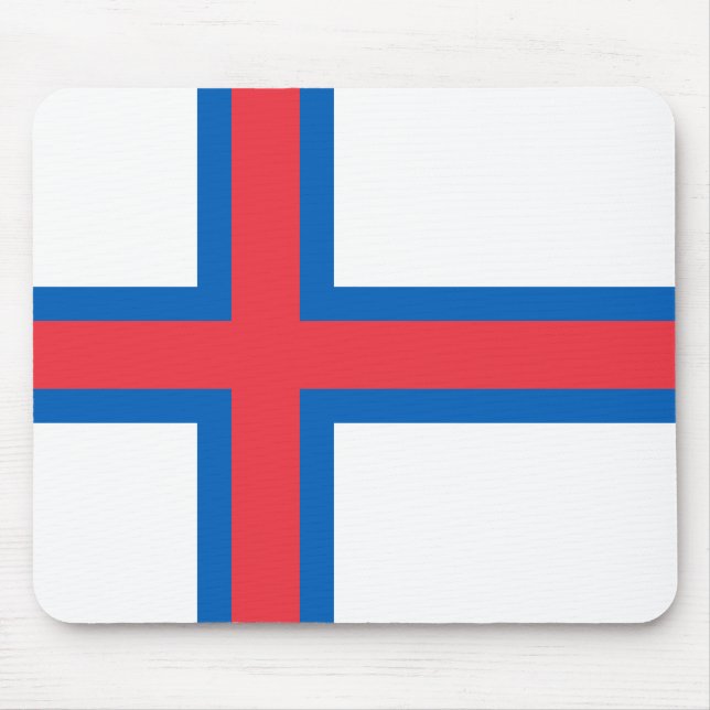 Faroe Islands Flag Mouse Pad (Front)