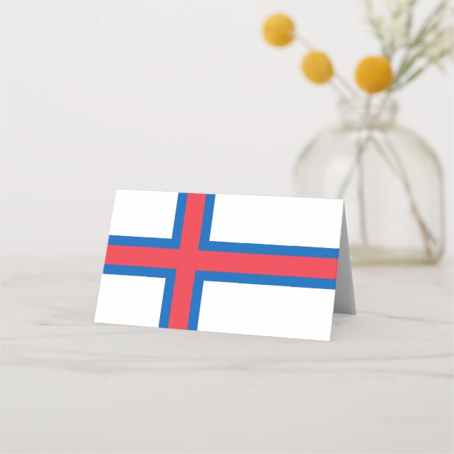 Faroe Islands flag Place Card (Front)