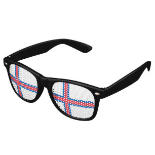 Faroe Islands flag Retro Sunglasses