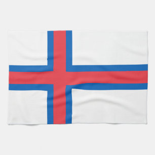 Faroe Islands Flag Tea Towel