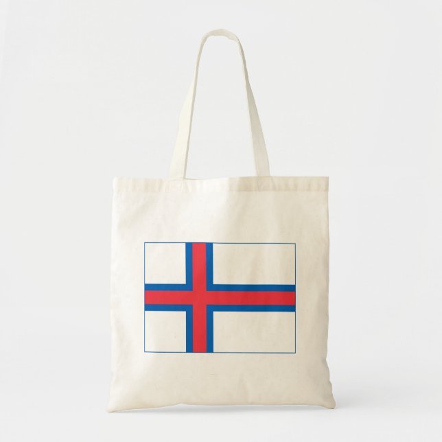 Faroe Islands Flag Tote Bag (Front)