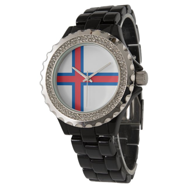 Faroe Islands flag Watch (Angled)