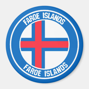 Faroe Islands Round Emblem Magnet