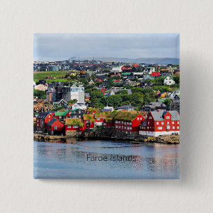Faroe Islands (Torshavn) 15 Cm Square Badge