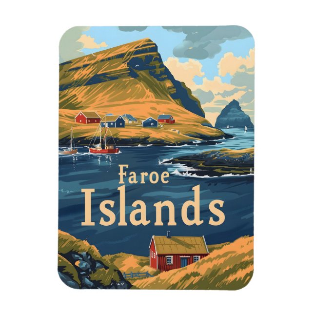 Faroe Islands Travel Magnet (Vertical)