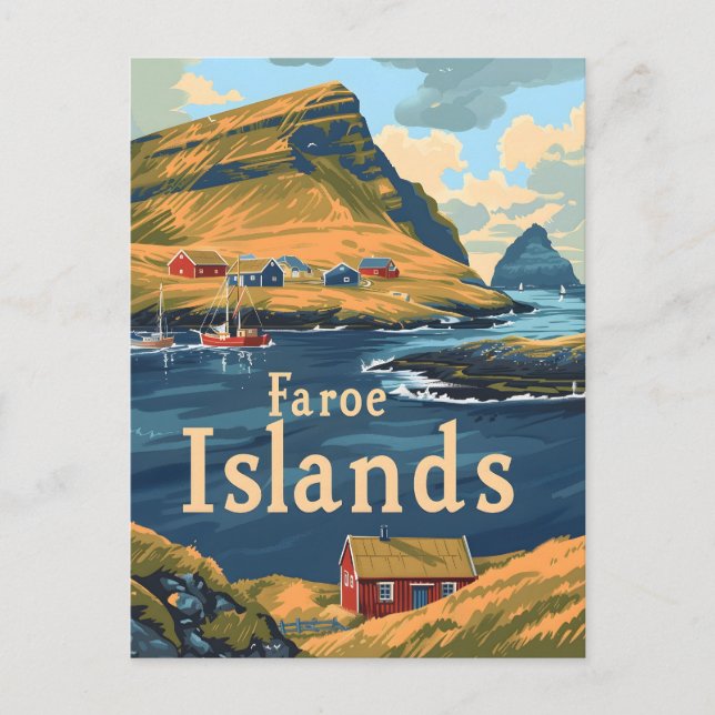 Faroe Islands Travel Postcard (Front)