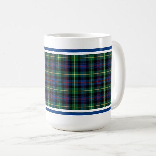 Farquharson Clan Tartan Coffee Mug (Front Right)