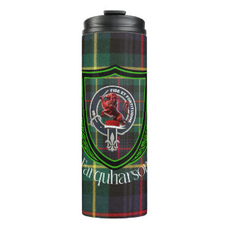 Farquharson Scottish Clan Tartan & Crest Thermal Tumbler