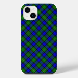 Farquharson tartan blue green plaid iPhone 14 plus case