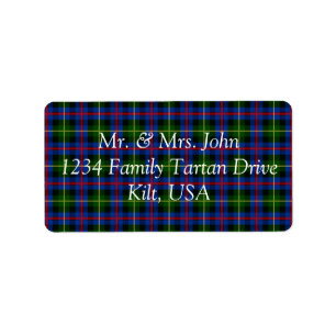 Farquharson Tartan Label
