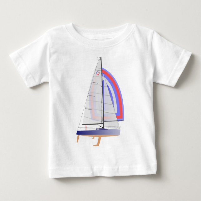 Farr 30 One Design Racing Sailboat Baby T-Shirt (Front)