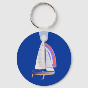 Farr 30 One Design Racing Sailboat Key Ring