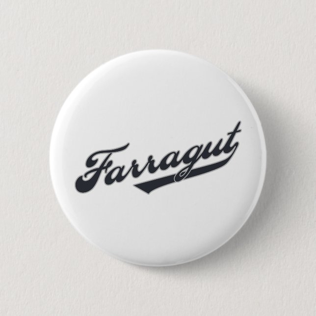 Farragut 6 Cm Round Badge (Front)