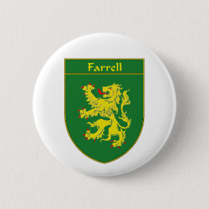 Farrell Coat of Arms/Family Crest 6 Cm Round Badge