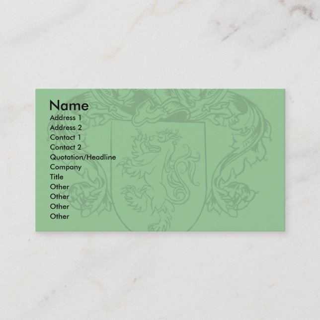 Farrell Crest Business Cards (Front)