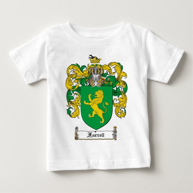 FARRELL FAMILY CREST -  FARRELL COAT OF ARMS BABY T-Shirt (Front)