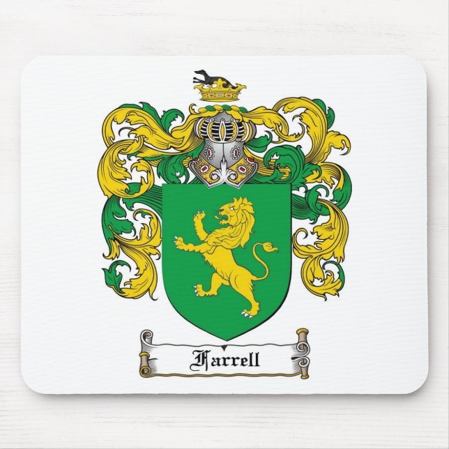 FARRELL FAMILY CREST -  FARRELL COAT OF ARMS MOUSE PAD (Front)