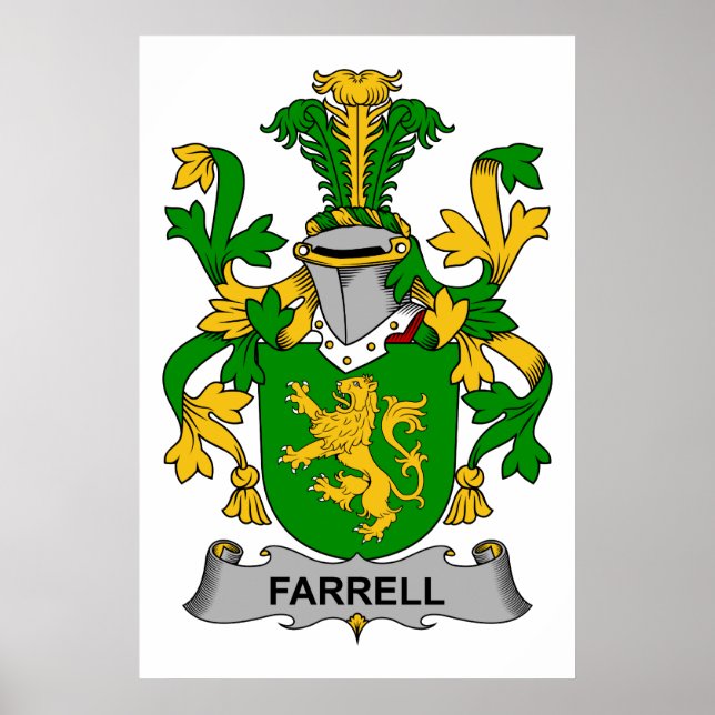 Farrell Family Crest Poster (Front)